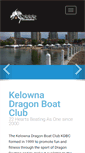 Mobile Screenshot of kelownadragonboatclub.com